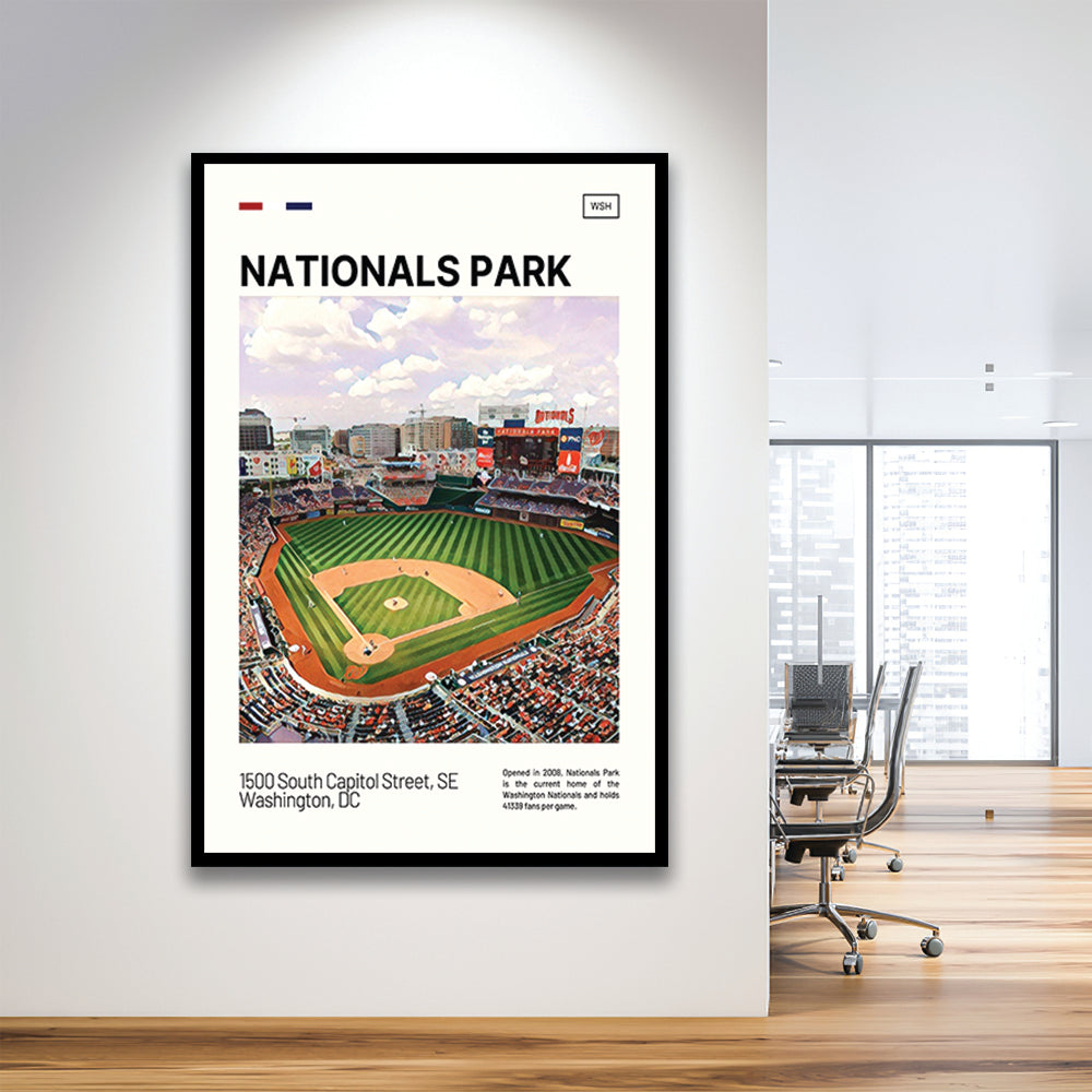 Nationals Park Print, Washington Nationals Stadium Art, Gifts for him, Sport Art, Framed Art Print Wall Decor