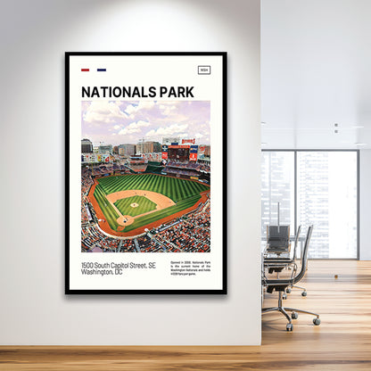 Nationals Park Print, Washington Nationals Stadium Art, Gifts for him, Sport Art, Framed Art Print Wall Decor