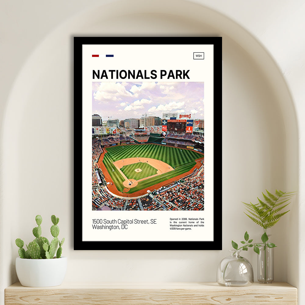 Nationals Park Print, Washington Nationals Stadium Art, Gifts for him, Sport Art, Framed Art Print Wall Decor