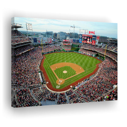 Nationals Park, Stadium Canvas, Sport Art, Gift for him, Man Cave Decor, Art Print, Canvas Print Wall Art