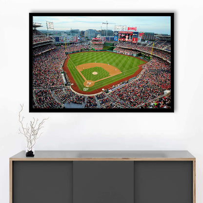 Nationals Park, Stadium Canvas, Sport Art, Gift for him, Framed Art Print Wall Decor, Picture Framed