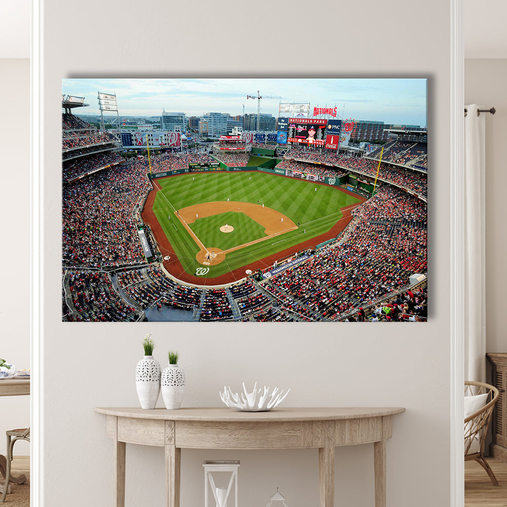 Nationals Park, Stadium Canvas, Sport Art, Gift for him, Man Cave Decor, Art Print, Canvas Print Wall Art