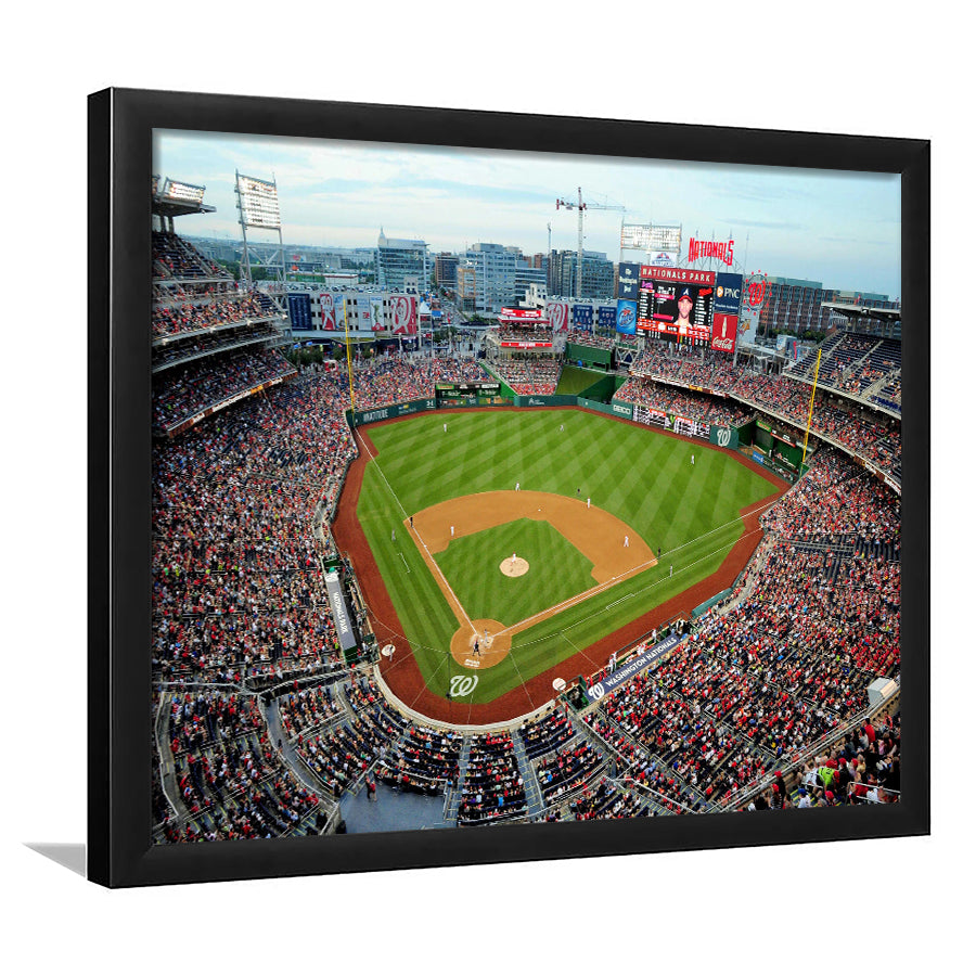 Nationals Park, Stadium Canvas, Sport Art, Gift for him, Framed Art Print Wall Decor, Picture Framed