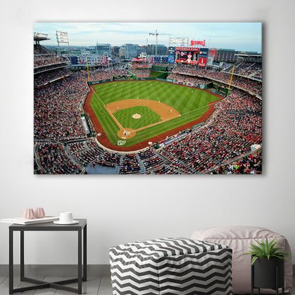 Nationals Park, Stadium Canvas, Sport Art, Gift for him, Man Cave Decor, Art Print, Canvas Print Wall Art