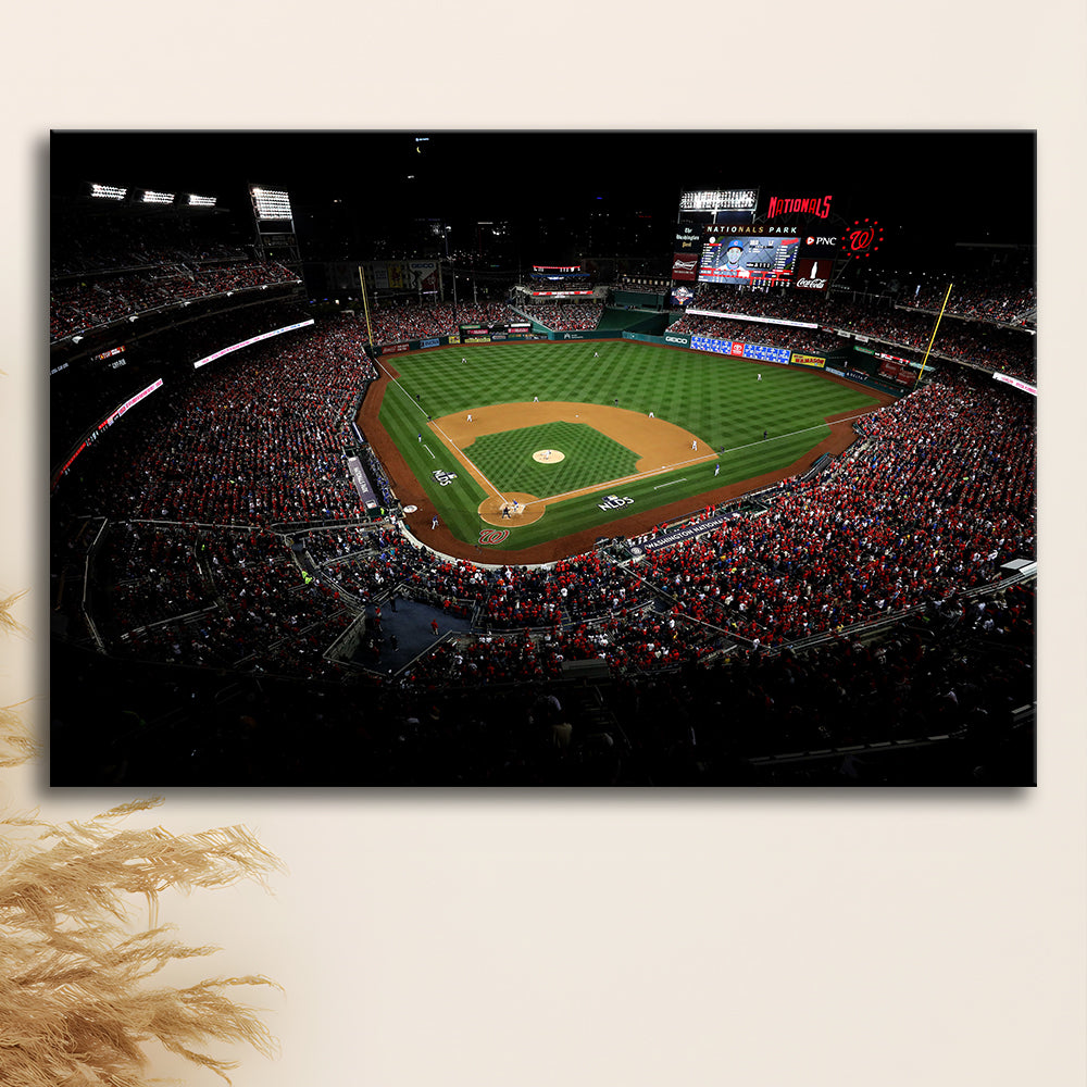Nationals Park in Washington, Stadium Canvas, Sport Art, Gift for him, Man Cave Decor, Art Print, Canvas Print Wall Art