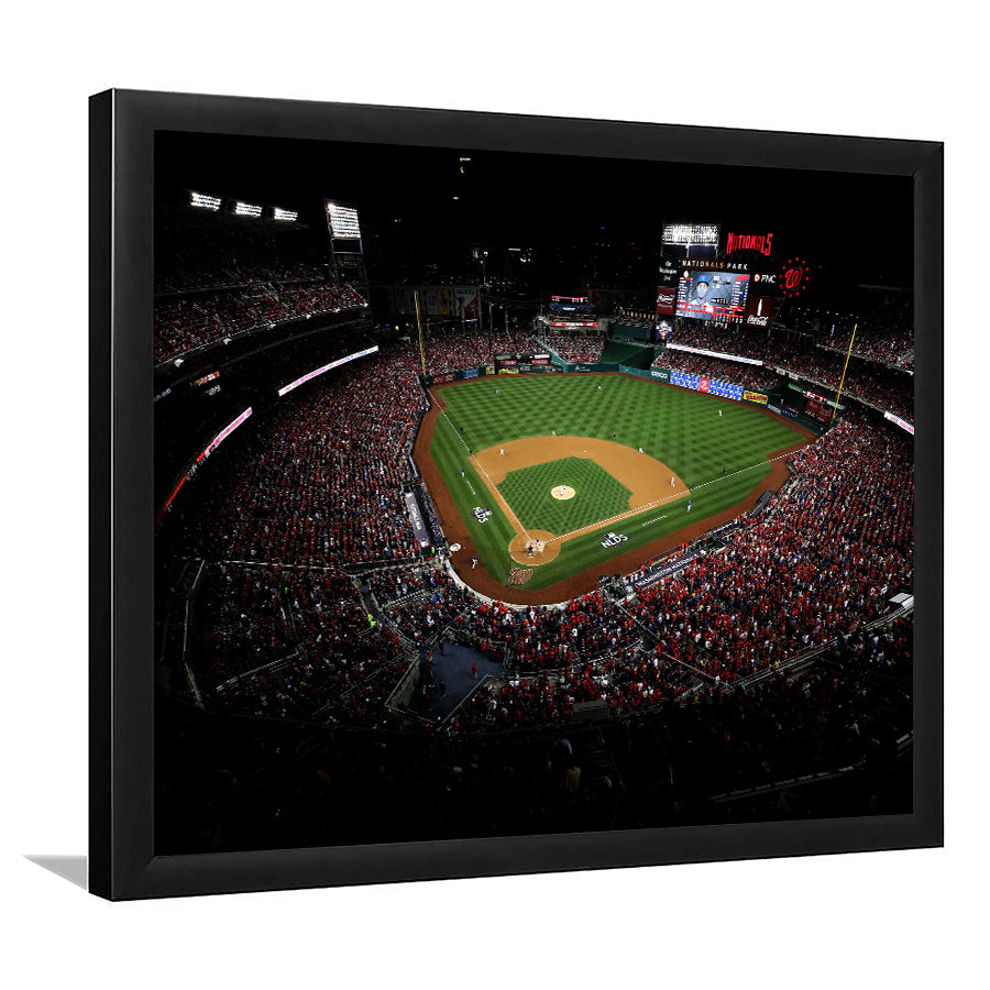 Nationals Park in Washington, Stadium Canvas, Sport Art, Gift for him, Framed Art Print Wall Decor, Picture Framed