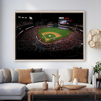 Nationals Park in Washington, Stadium Canvas, Sport Art, Framed Canvas Print Wall Art, Floating Frame