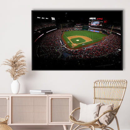 Nationals Park in Washington, Stadium Canvas, Sport Art, Framed Canvas Print Wall Art, Floating Frame