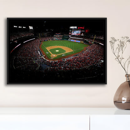 Nationals Park in Washington, Stadium Canvas, Sport Art, Framed Canvas Print Wall Art, Floating Frame