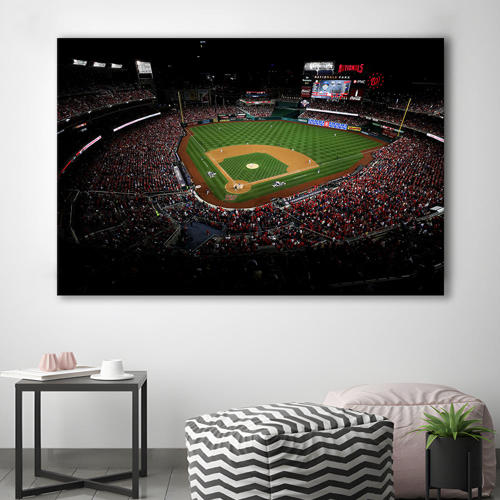 Nationals Park in Washington, Stadium Canvas, Sport Art, Gift for him, Man Cave Decor, Art Print, Canvas Print Wall Art