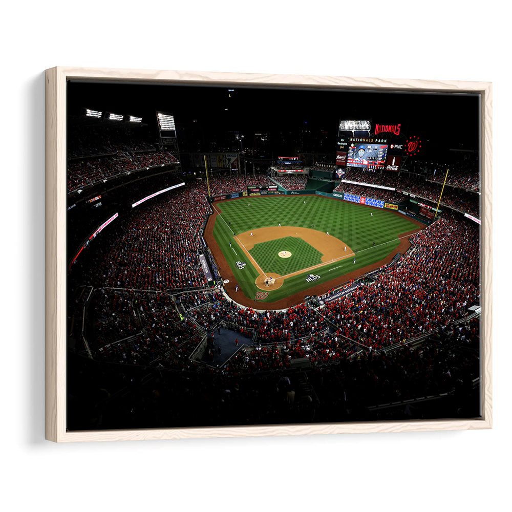 Nationals Park in Washington, Stadium Canvas, Sport Art, Framed Canvas Print Wall Art, Floating Frame
