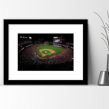 Nationals Park in Washington, Stadium Canvas, Sport Art, Gift for him, White Border Framed Art Print Wall Decor