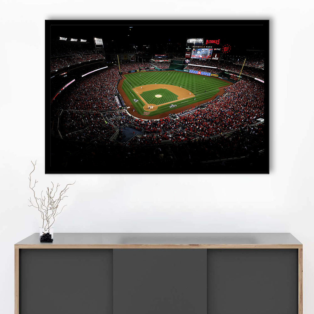 Nationals Park in Washington, Stadium Canvas, Sport Art, Gift for him, Framed Art Print Wall Decor, Picture Framed