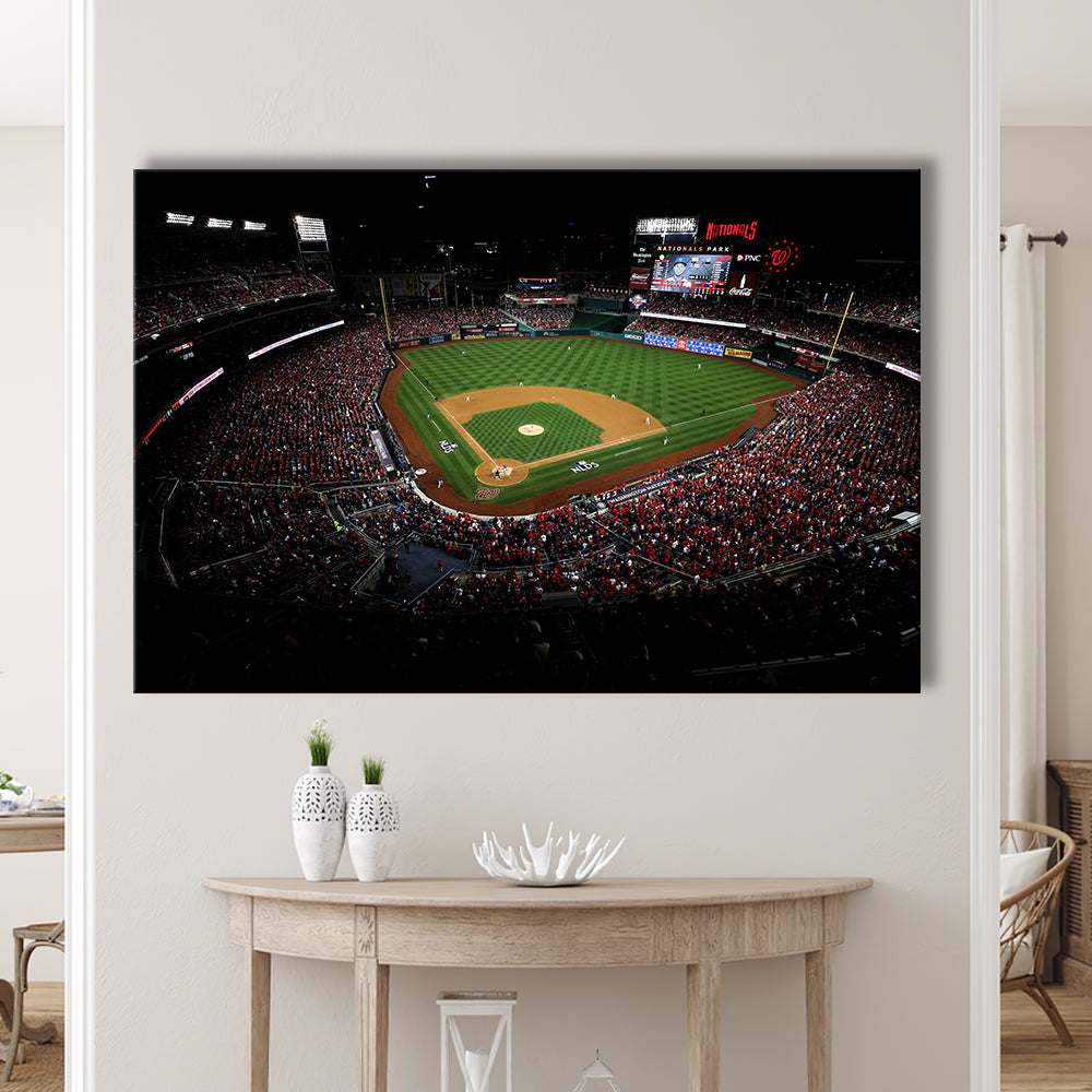 Nationals Park in Washington, Stadium Canvas, Sport Art, Gift for him, Man Cave Decor, Art Print, Canvas Print Wall Art