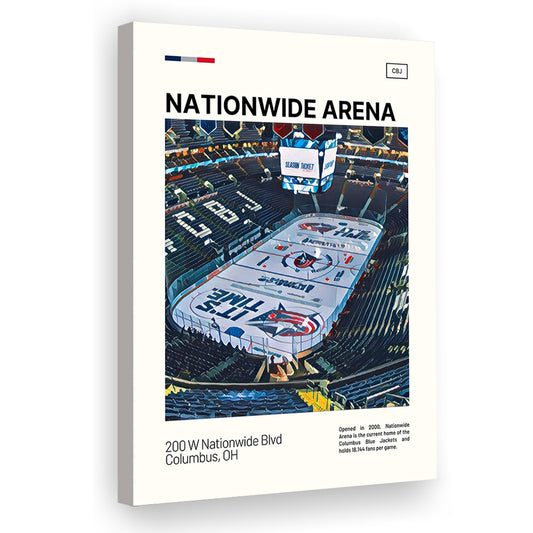 Nationwide Arena Print, Columbus Blue Jackets Stadium Canvas Art100, Fan Gifts, Sport Art, Canvas Print Wall Art
