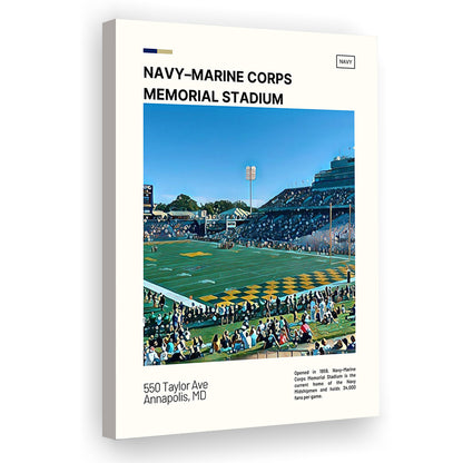Navy Marine Corps Memorial Stadium Print, Navy Midshipmen Stadium Canvas Art, Fan Gifts, Sport Art, Canvas Print Wall Art