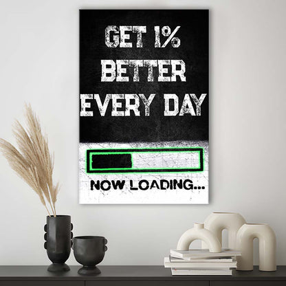 Neon Art Get Better Everyday, Canvas Print, Luxury Wall Art Decor, Modern Art