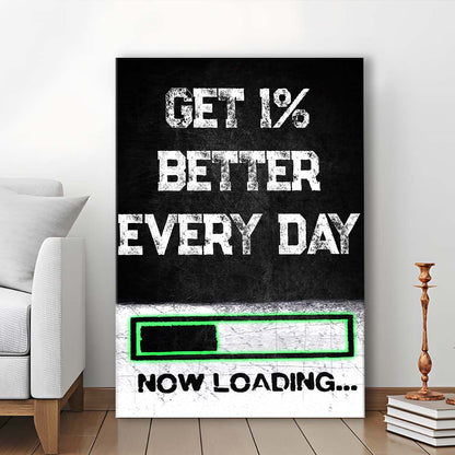 Neon Art Get Better Everyday, Canvas Print, Luxury Wall Art Decor, Modern Art