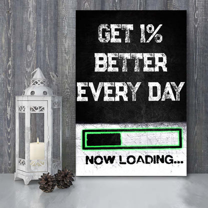Neon Art Get Better Everyday, Canvas Print, Luxury Wall Art Decor, Modern Art