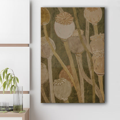 Neutral Abstract Floral Oil Painting Muted Botanical Canvas Print Wall Art, Gallery Canvas Print Wall Art, Art