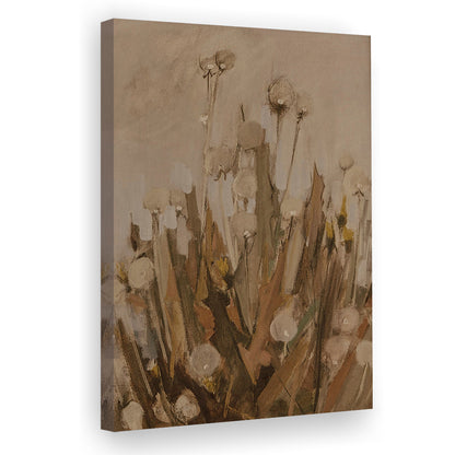 Neutral Botanical Vintage Floral Abstract Oil Painting Trendy Art Canvas Print Wall Art