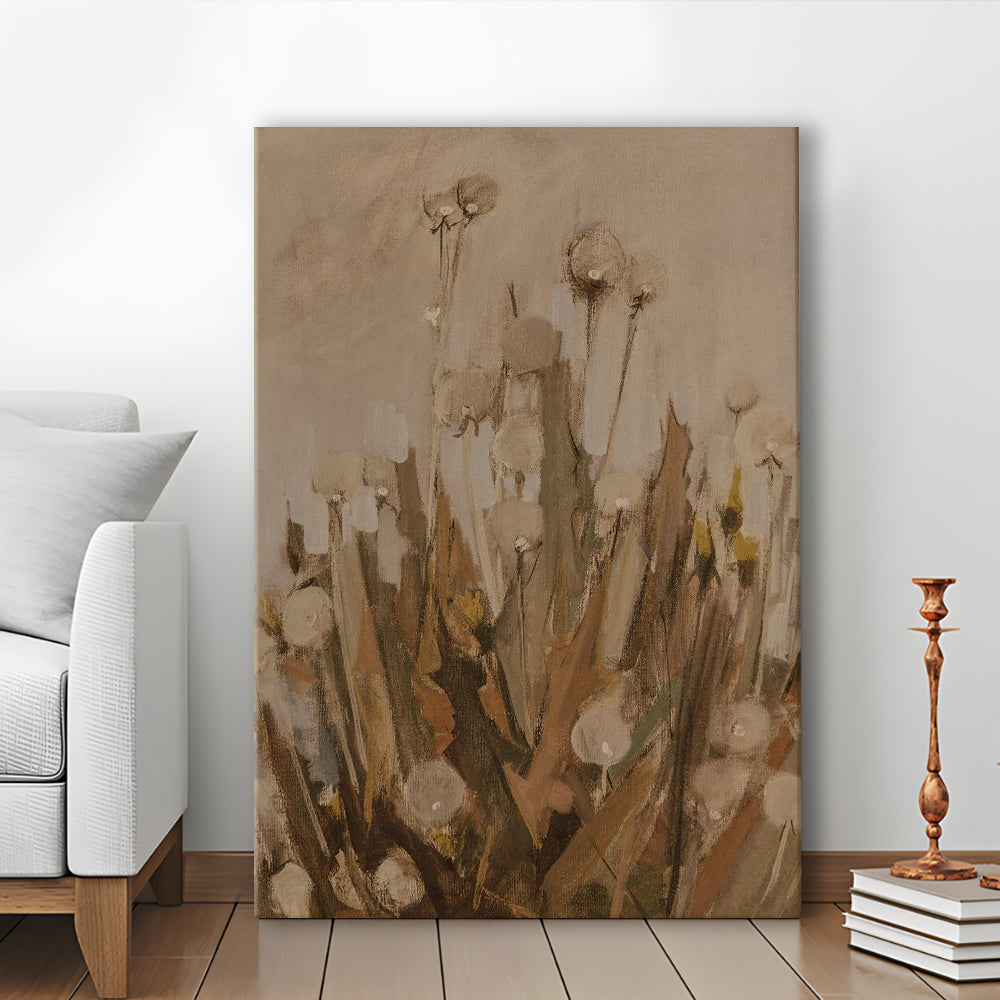 Neutral Botanical Vintage Floral Abstract Oil Painting Trendy Art Canvas Print Wall Art