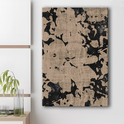 Neutral Floral Pattern Print Botanical Abstract Canvas Print Wall Art, Gallery Wall Fine Art