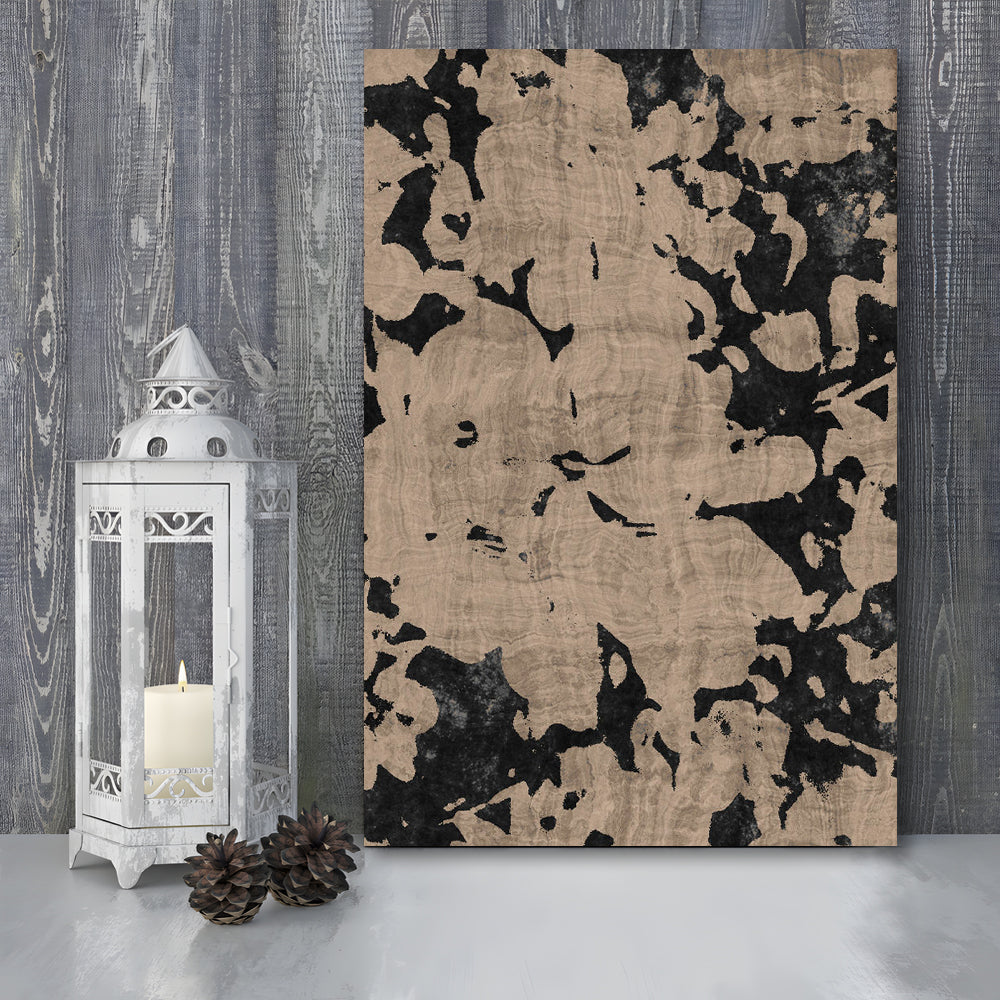 Neutral Floral Pattern Print Botanical Abstract Canvas Print Wall Art, Gallery Wall Fine Art