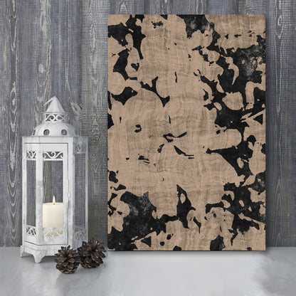 Neutral Floral Pattern Print Botanical Abstract Canvas Print Wall Art, Gallery Wall Fine Art