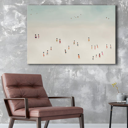 Neutral Canvas Print Wall Art, Coastal Decor Ocean Canvas Print Wall Art, Beach House Decor, Bedroom Decor