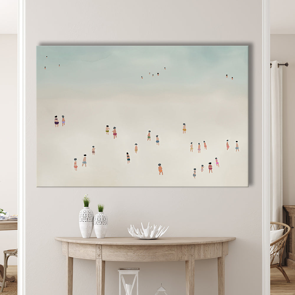 Neutral Canvas Print Wall Art, Coastal Decor Ocean Canvas Print Wall Art, Beach House Decor, Bedroom Decor