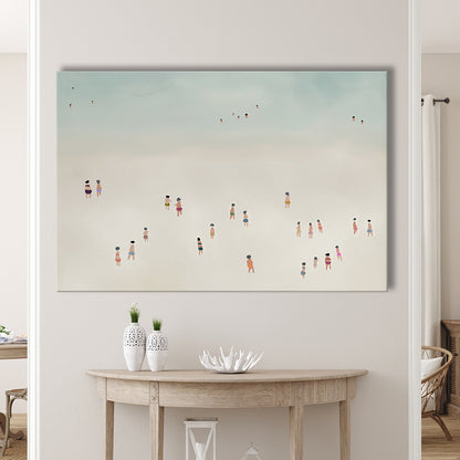 Neutral Canvas Print Wall Art, Coastal Decor Ocean Canvas Print Wall Art, Beach House Decor, Bedroom Decor