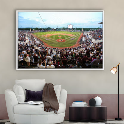 New Dudy Noble Field, Stadium Canvas, Sport Art, Framed Canvas Print Wall Art, Floating Frame