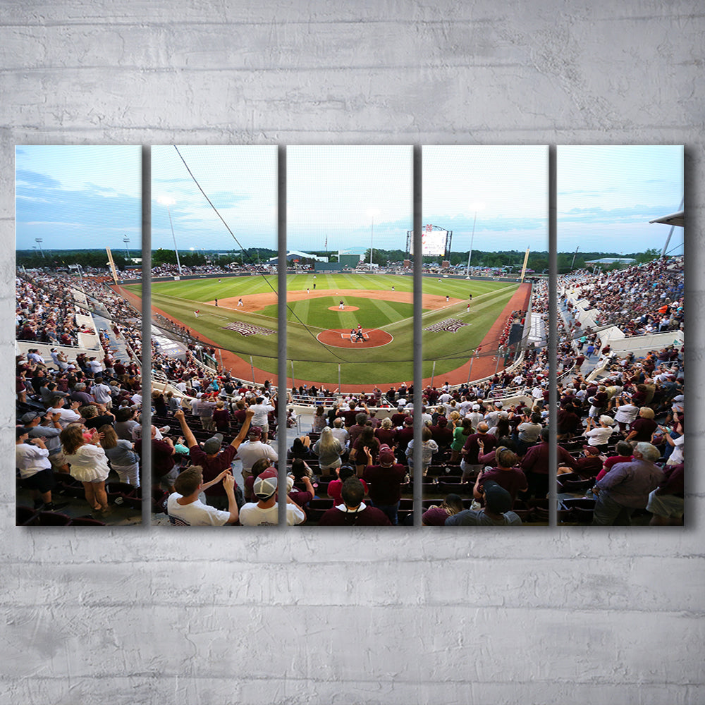 New Dudy Noble Field, Stadium Canvas, Sport Art, 5 Panel B, Extra Large Canvas, Canvas Print Wall Art