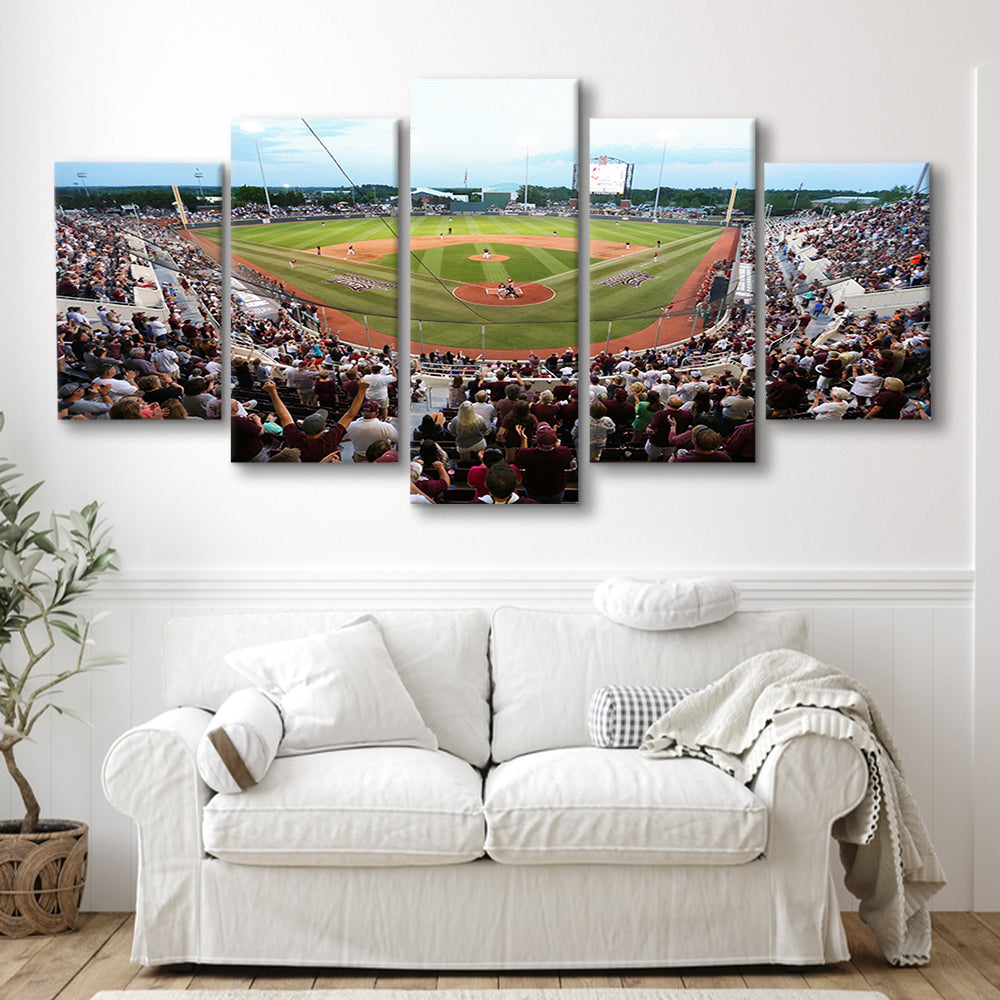 New Dudy Noble Field, Stadium Canvas, Sport Art, Gift for him, 5 Panel, Large Canvas, Canvas Print Wall Art