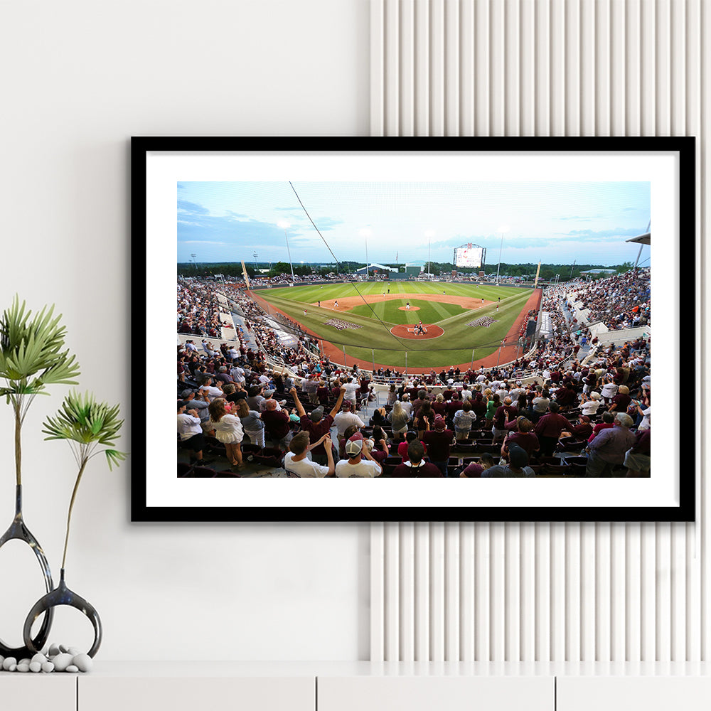 New Dudy Noble Field, Stadium Canvas, Sport Art, Gift for him, White Border Framed Art Print Wall Decor