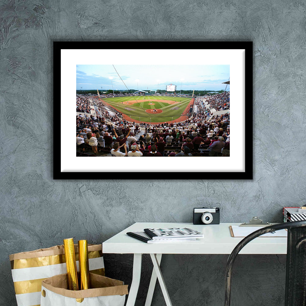 New Dudy Noble Field, Stadium Canvas, Sport Art, Gift for him, White Border Framed Art Print Wall Decor