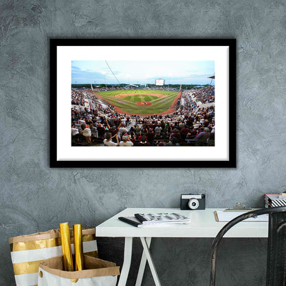 New Dudy Noble Field, Stadium Canvas, Sport Art, Gift for him, White Border Framed Art Print Wall Decor