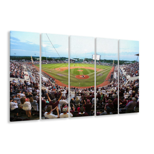 New Dudy Noble Field, Stadium Canvas, Sport Art, 5 Panel B, Extra Large Canvas, Canvas Print Wall Art