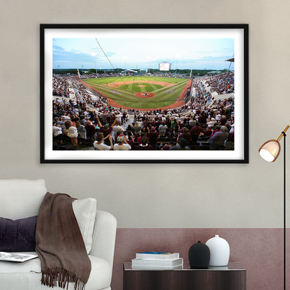 New Dudy Noble Field, Stadium Canvas, Sport Art, Gift for him, White Border Framed Art Print Wall Decor