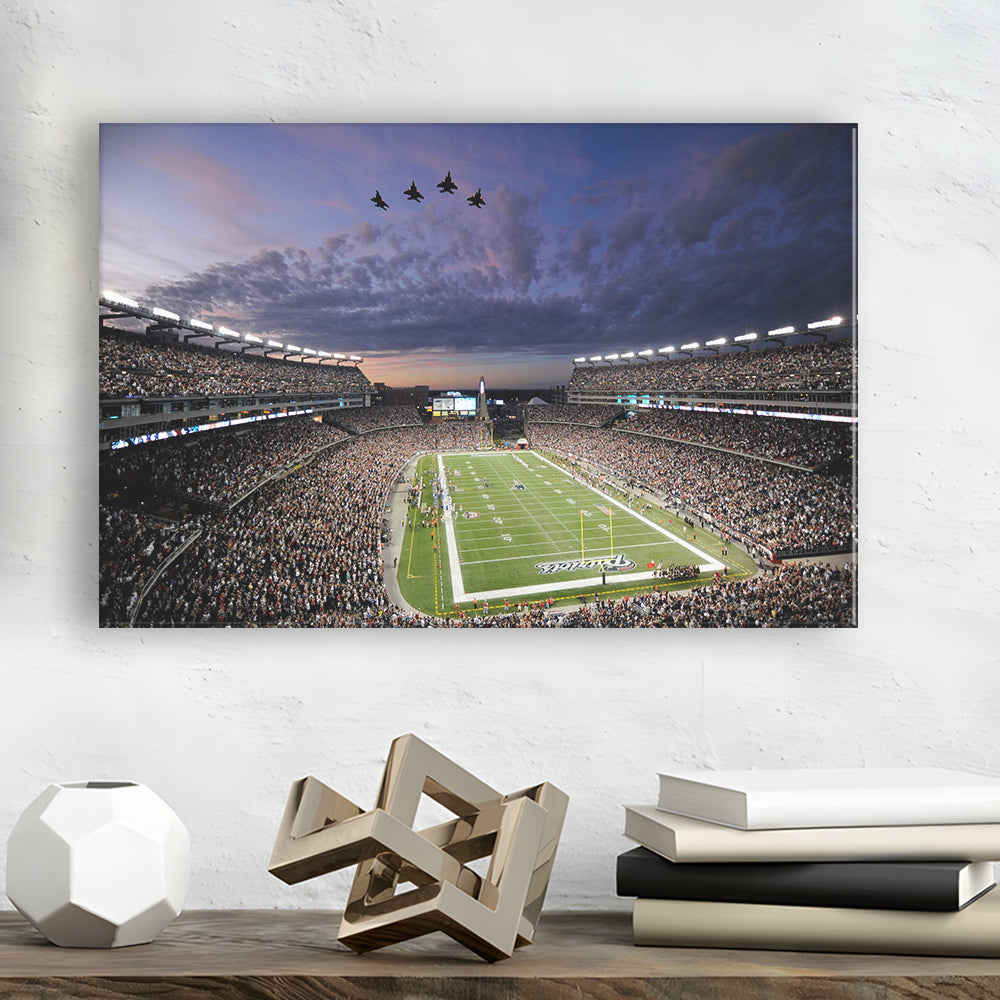 New England Patriot Stadium, Stadium Canvas, Sport Art, Gift for him, Man Cave Decor, Art Print, Canvas Print Wall Art