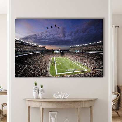 New England Patriot Stadium, Stadium Canvas, Sport Art, Gift for him, Man Cave Decor, Art Print, Canvas Print Wall Art