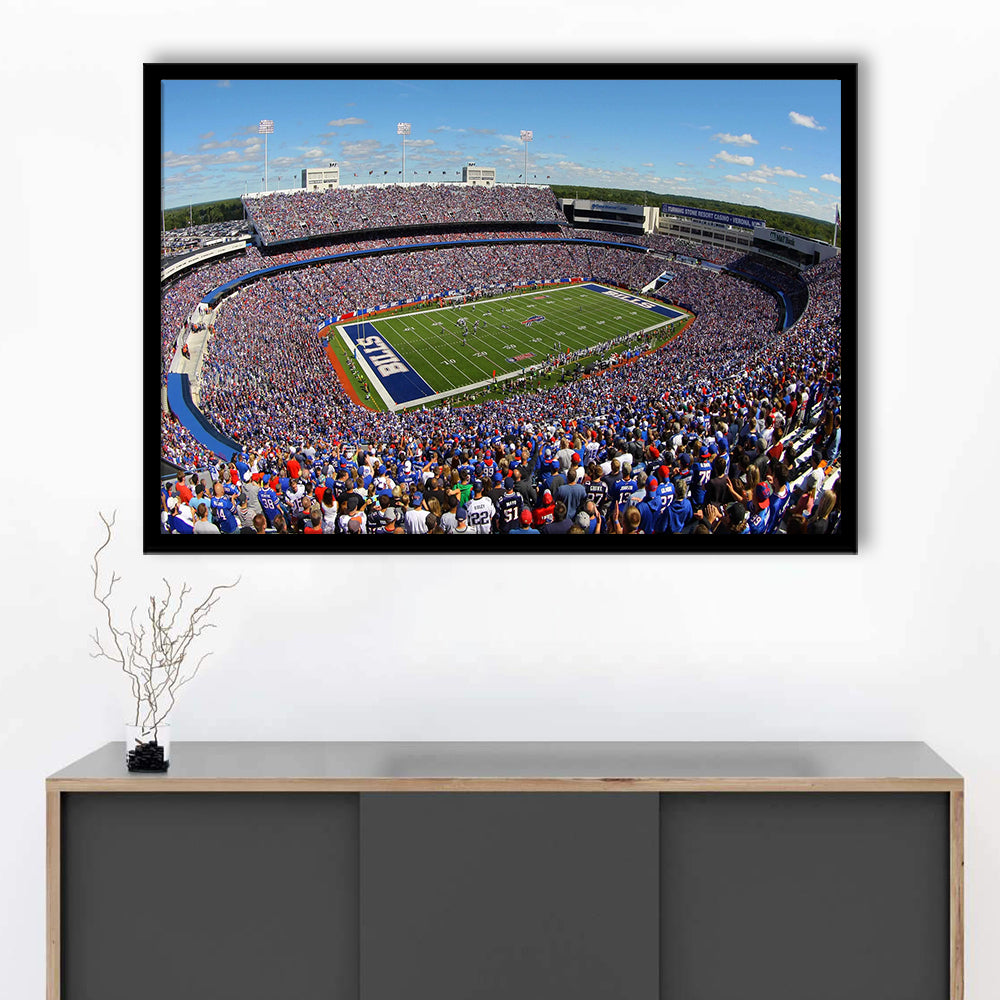 New Era Field Stadium, Stadium Canvas, Sport Art, Gift for him, Framed Art Print Wall Decor, Picture Framed