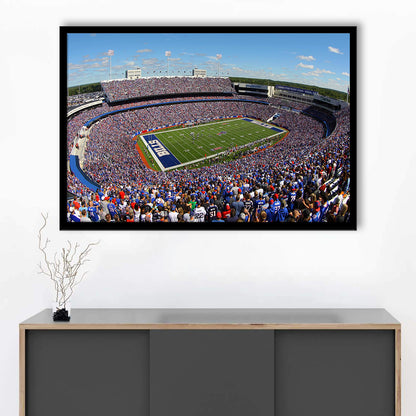 New Era Field Stadium, Stadium Canvas, Sport Art, Gift for him, Framed Art Print Wall Decor, Picture Framed