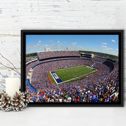 New Era Field Stadium, Stadium Canvas, Sport Art, Framed Canvas Print Wall Art, Floating Frame