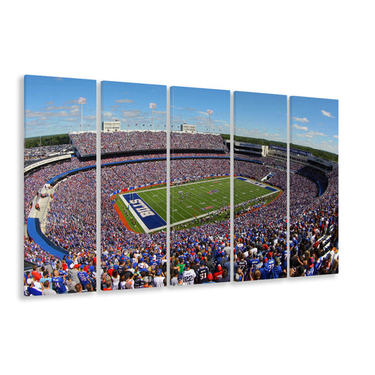 New Era Field Stadium, Stadium Canvas, Sport Art, 5 Panel B, Extra Large Canvas, Canvas Print Wall Art