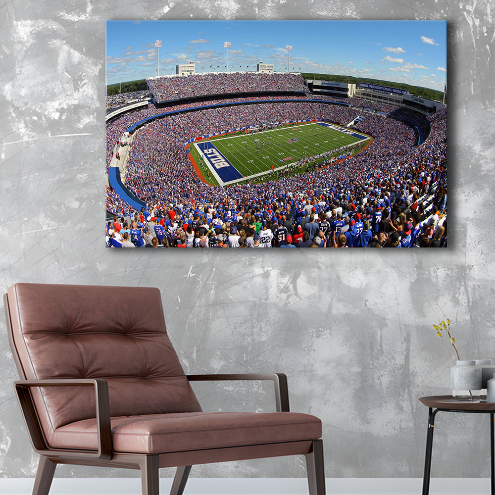 New Era Field Stadium, Stadium Canvas, Sport Art, Gift for him, Man Cave Decor, Art Print, Canvas Print Wall Art