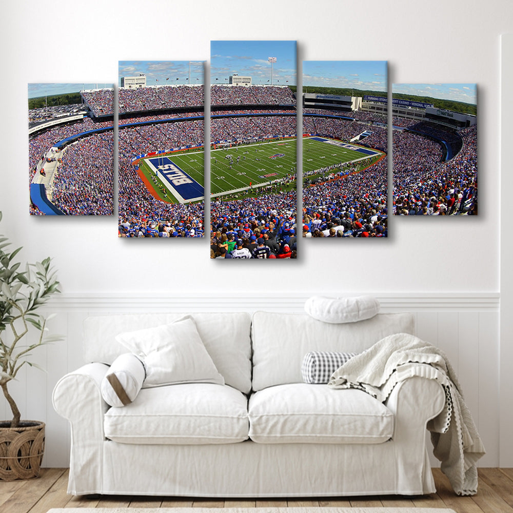 New Era Field Stadium, Stadium Canvas, Sport Art, Gift for him, 5 Panel, Large Canvas, Canvas Print Wall Art