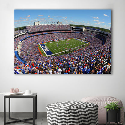 New Era Field Stadium, Stadium Canvas, Sport Art, Gift for him, Man Cave Decor, Art Print, Canvas Print Wall Art