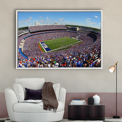 New Era Field Stadium, Stadium Canvas, Sport Art, Framed Canvas Print Wall Art, Floating Frame
